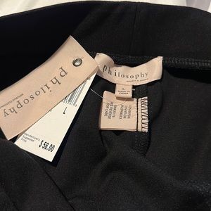 NWT “Philosophy” Black Legging Pant